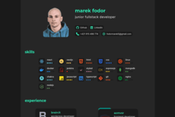 Third web resume by Marek Fodor